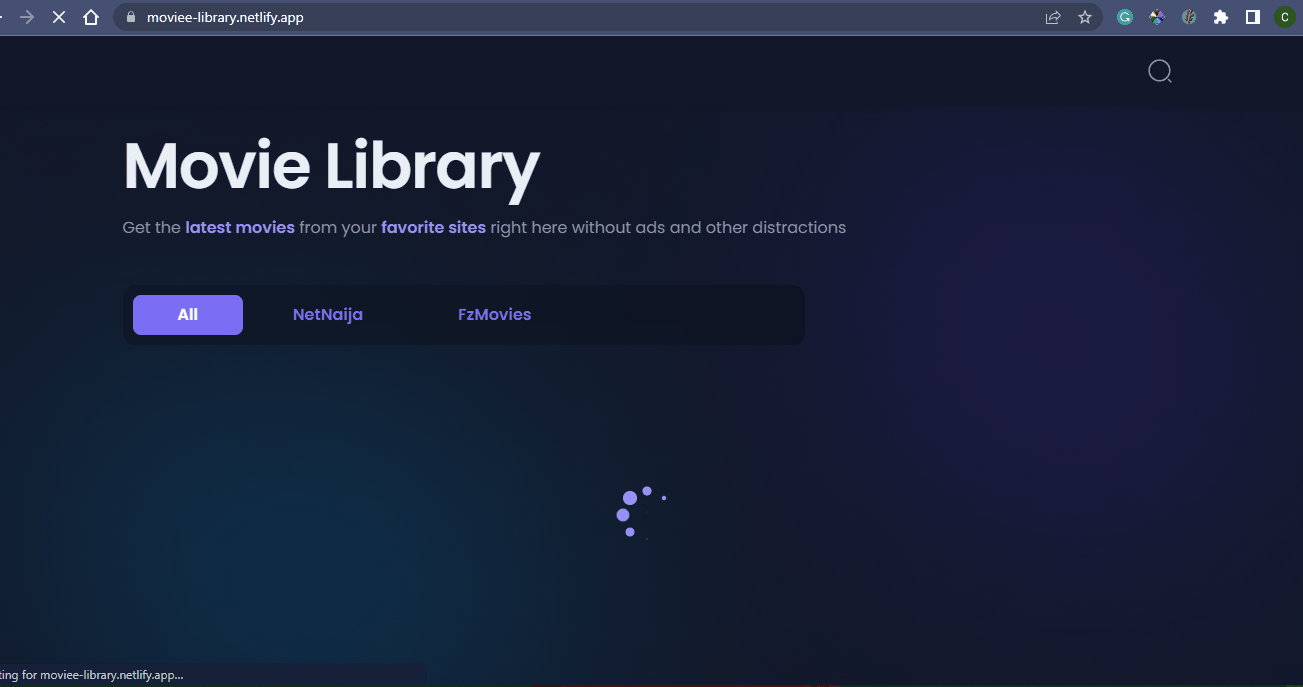 Movie Library screenshot